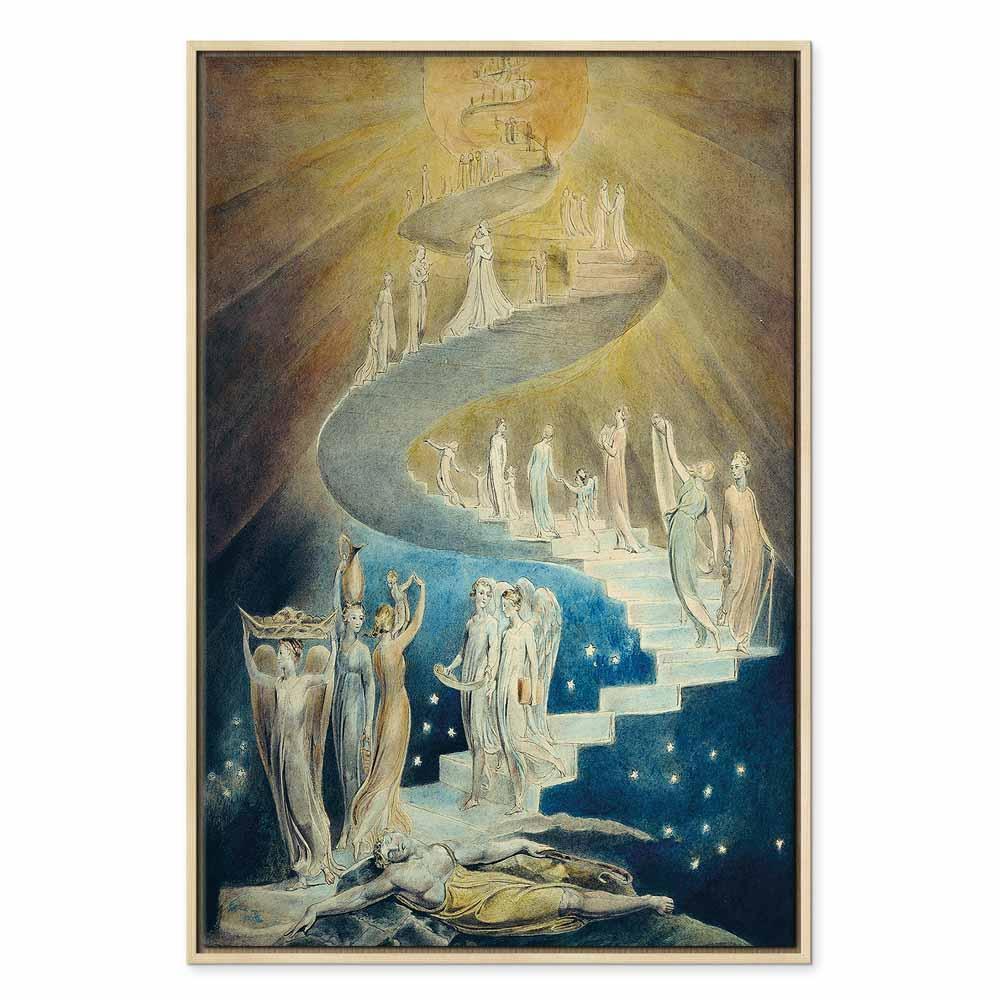 Leinwandbild Jakobsleiter William Blake – Religiöse Kunstgeschichte