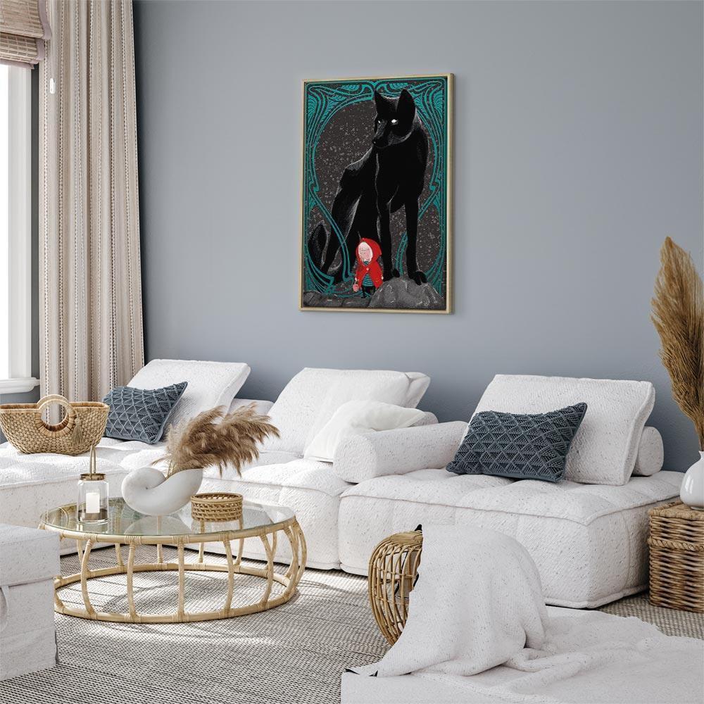 Leinwandbild - Red Riding Hood (1 Part) Vertical