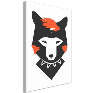 Leinwandbild - Polite Fox (1 Part) Vertical Artgeist