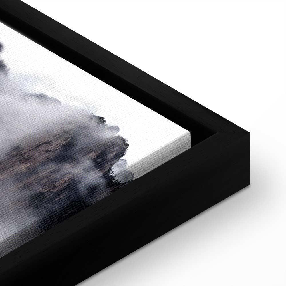 Leinwandbild - High Mountains in Mist (1-part) - Landscape of Clouds Amid Rocks