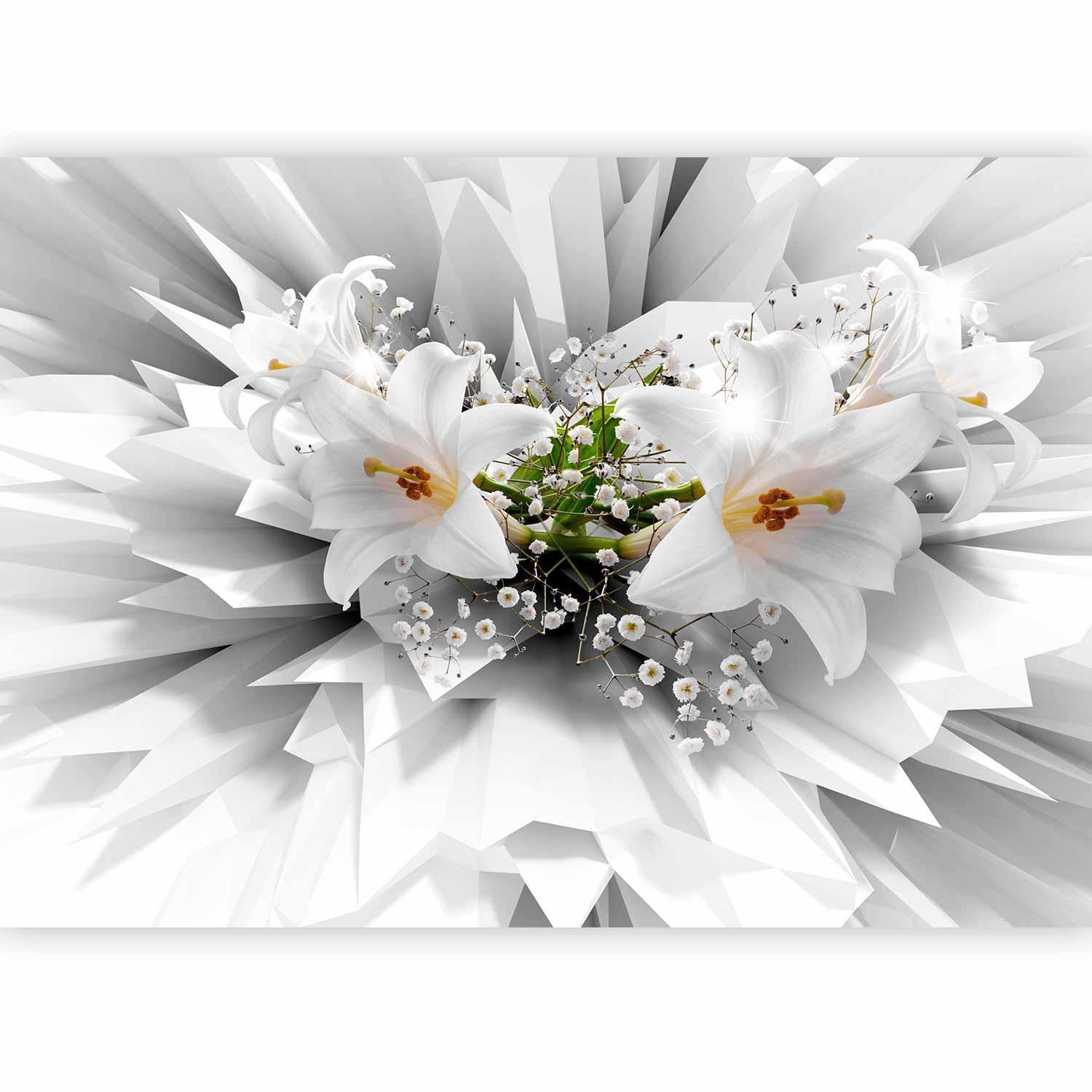 Blumentapete mit Explosionseffekt – stilvolle Raumgestaltungsidee

