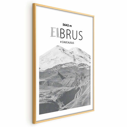 Poster - Majestic mountain peak Elbrus mountain crown mountain landscape