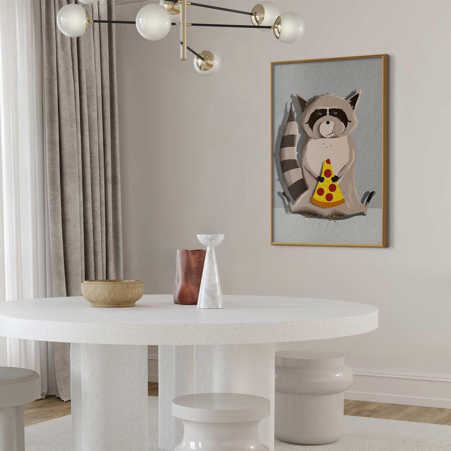 Poster - Raccoon Glutton Artgeist