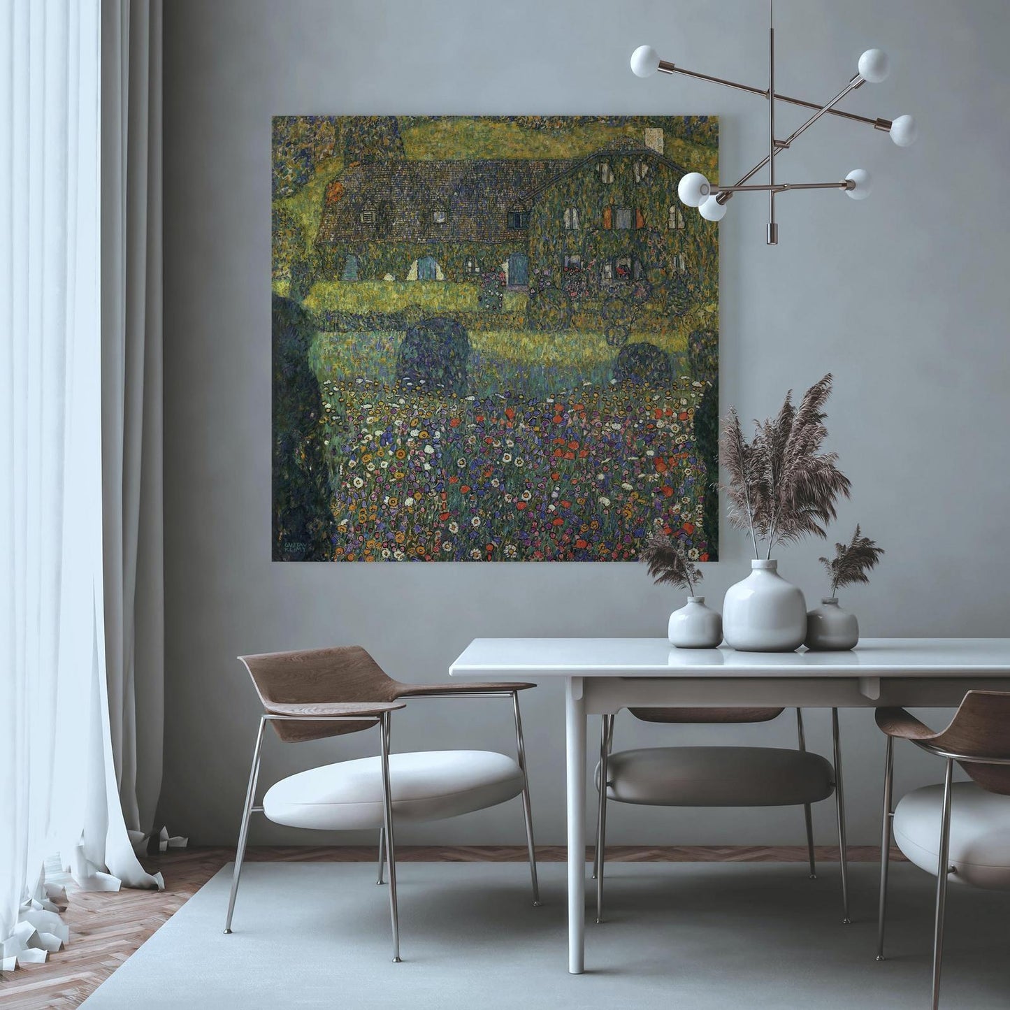 Leinwandbild - Country House on the Attersee Lake Artgeist