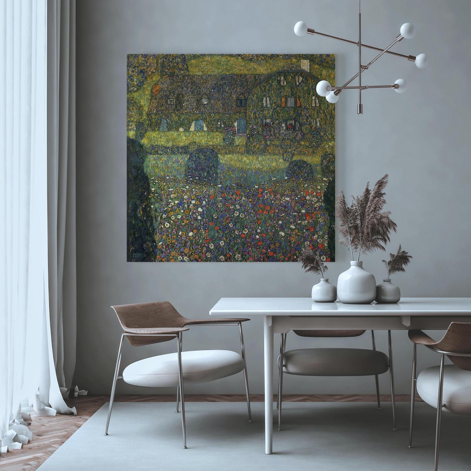 Leinwandbild - Country House on the Attersee Lake Artgeist