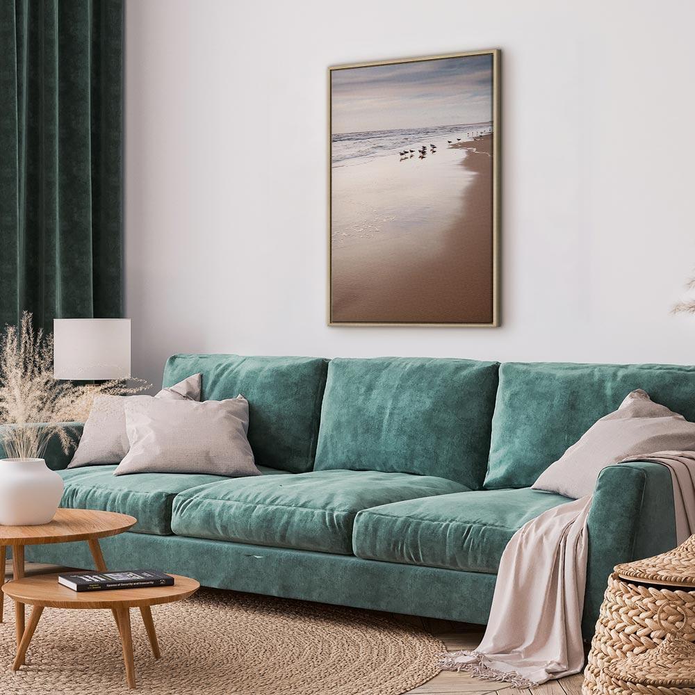 Leinwandbild - Autumn Beach (1 Part) Vertical