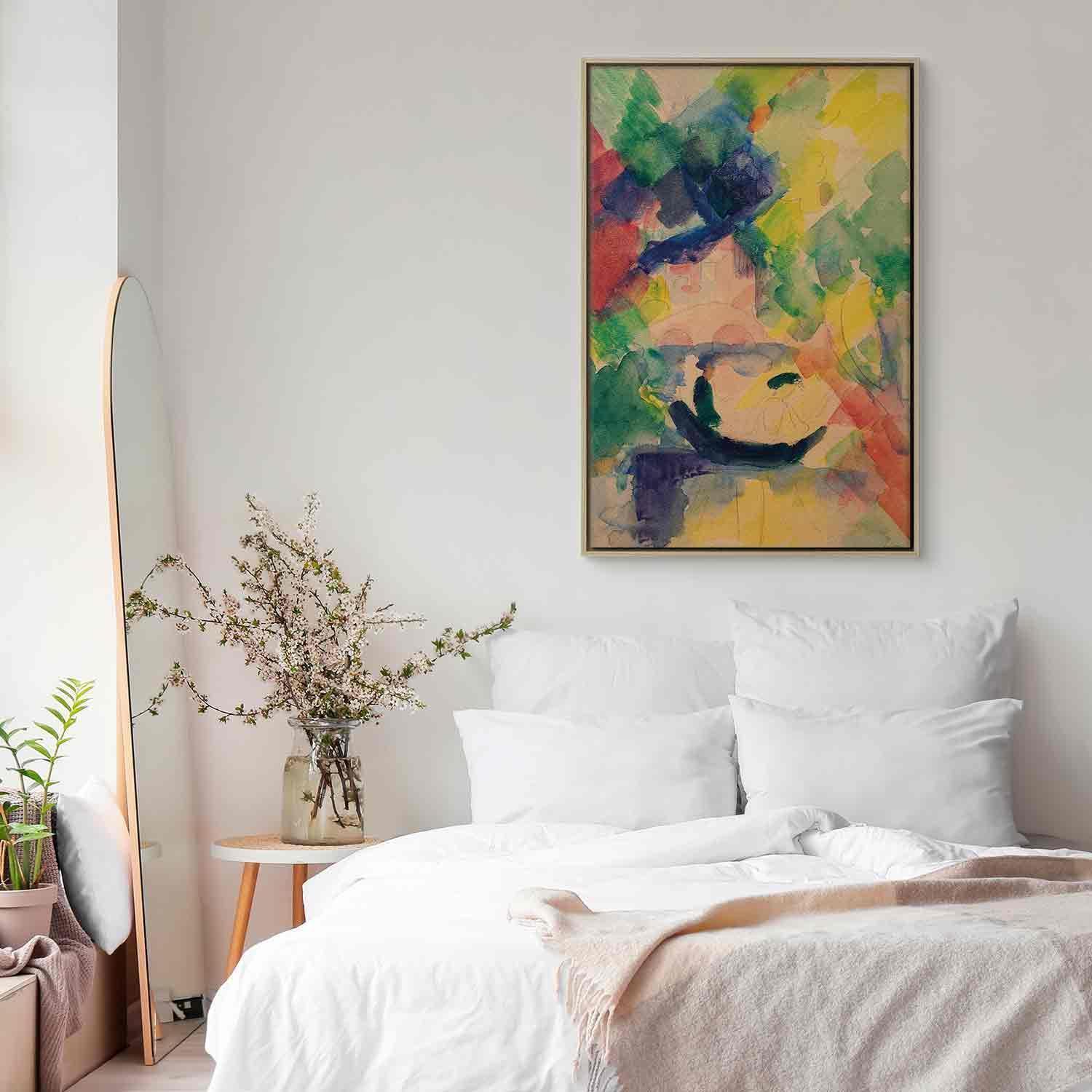 Leinwandbild - Paar im Nachen (August Macke) Artgeist