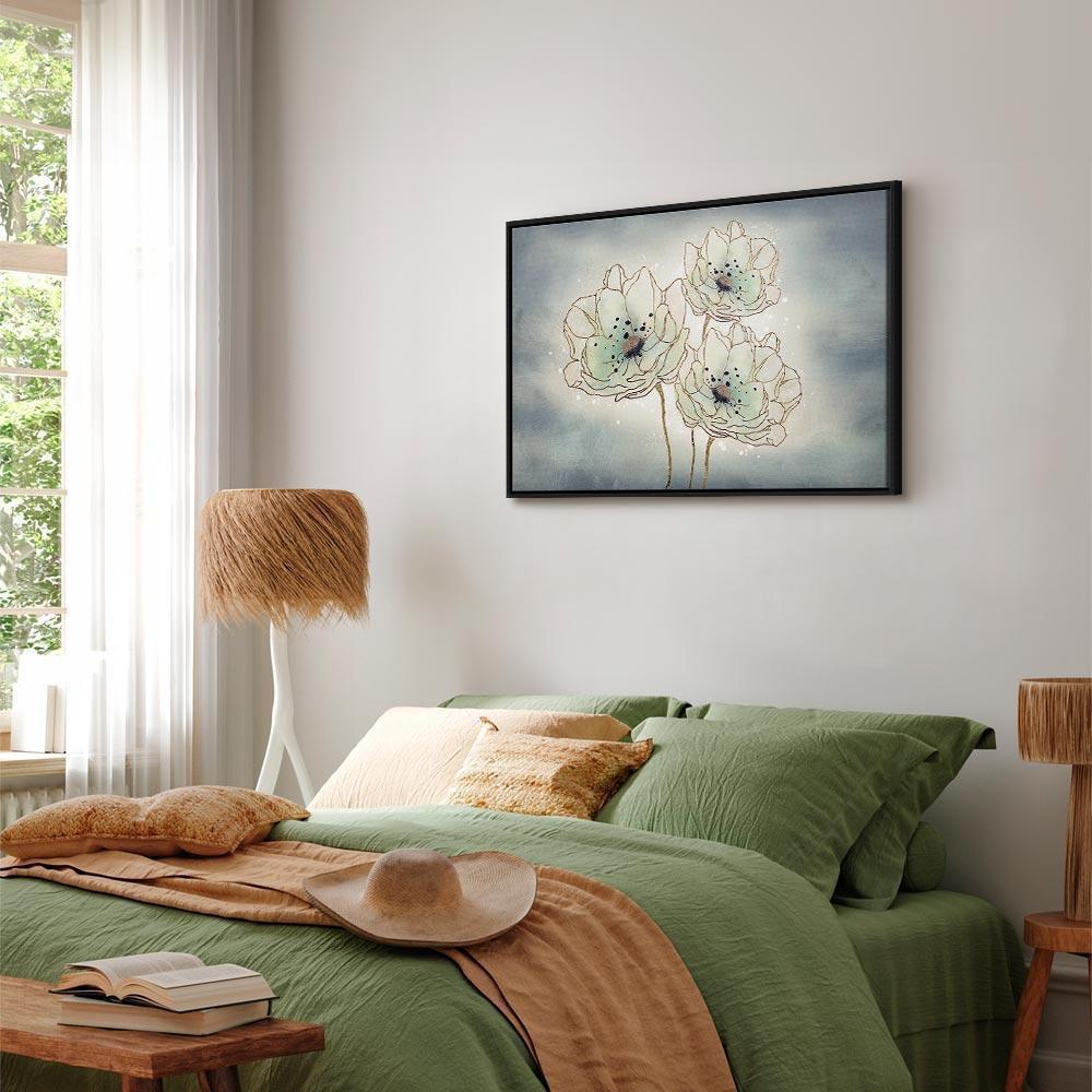 Leinwandbild - Ocean Flowers (1 Part) Wide