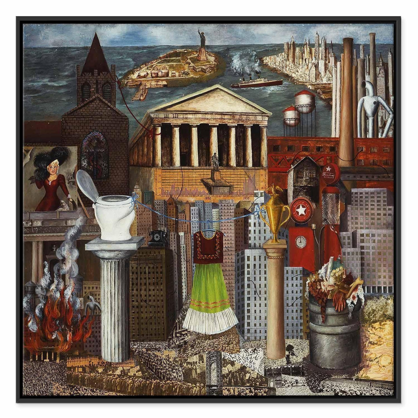 Leinwandbild - Frida Kahlo – My Dress Hangs There