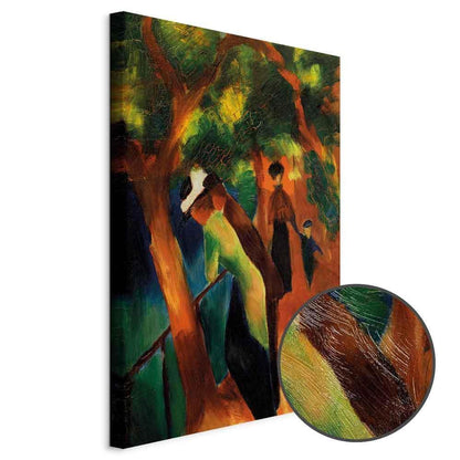 Leinwandbild - August Macke – Sunny Path