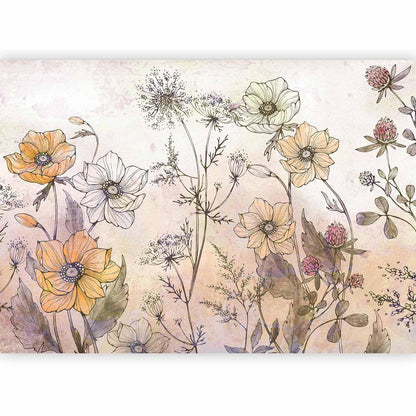 Fototapete - Day in the Meadow - First Variant Artgeist