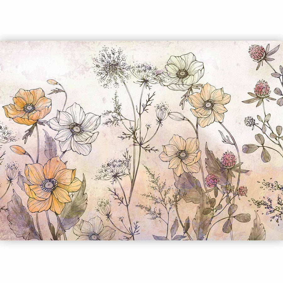 Fototapete - Day in the Meadow - First Variant Artgeist