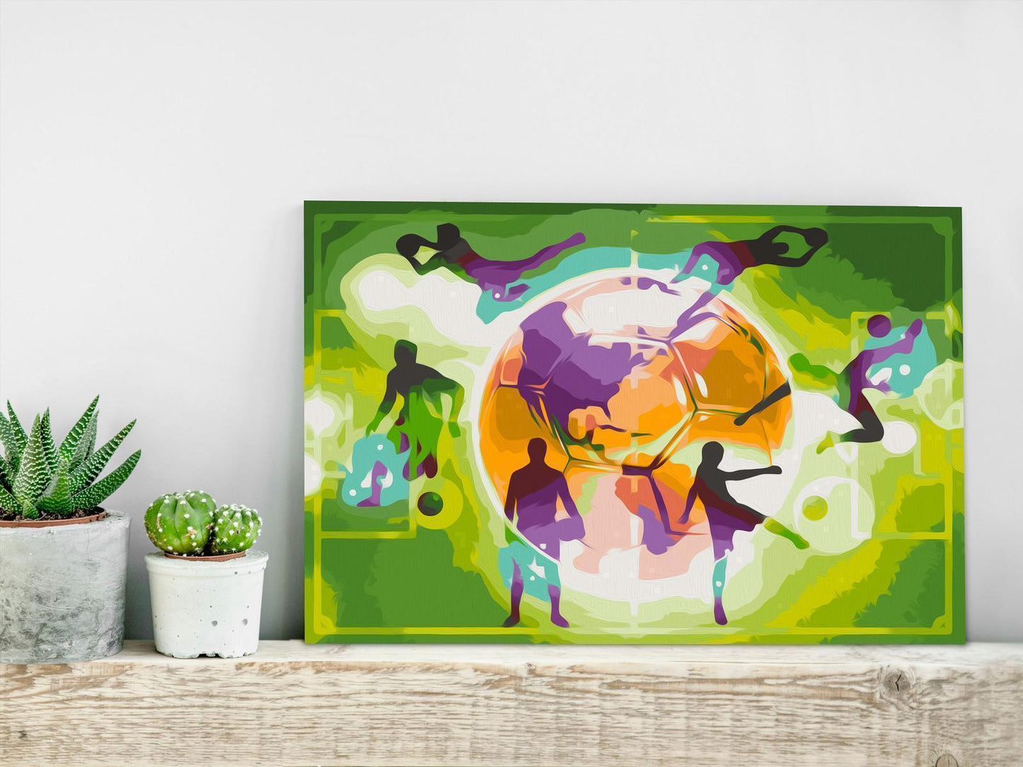 Champions Sport Wandbild zum Ausmalen mit Acrylfarben