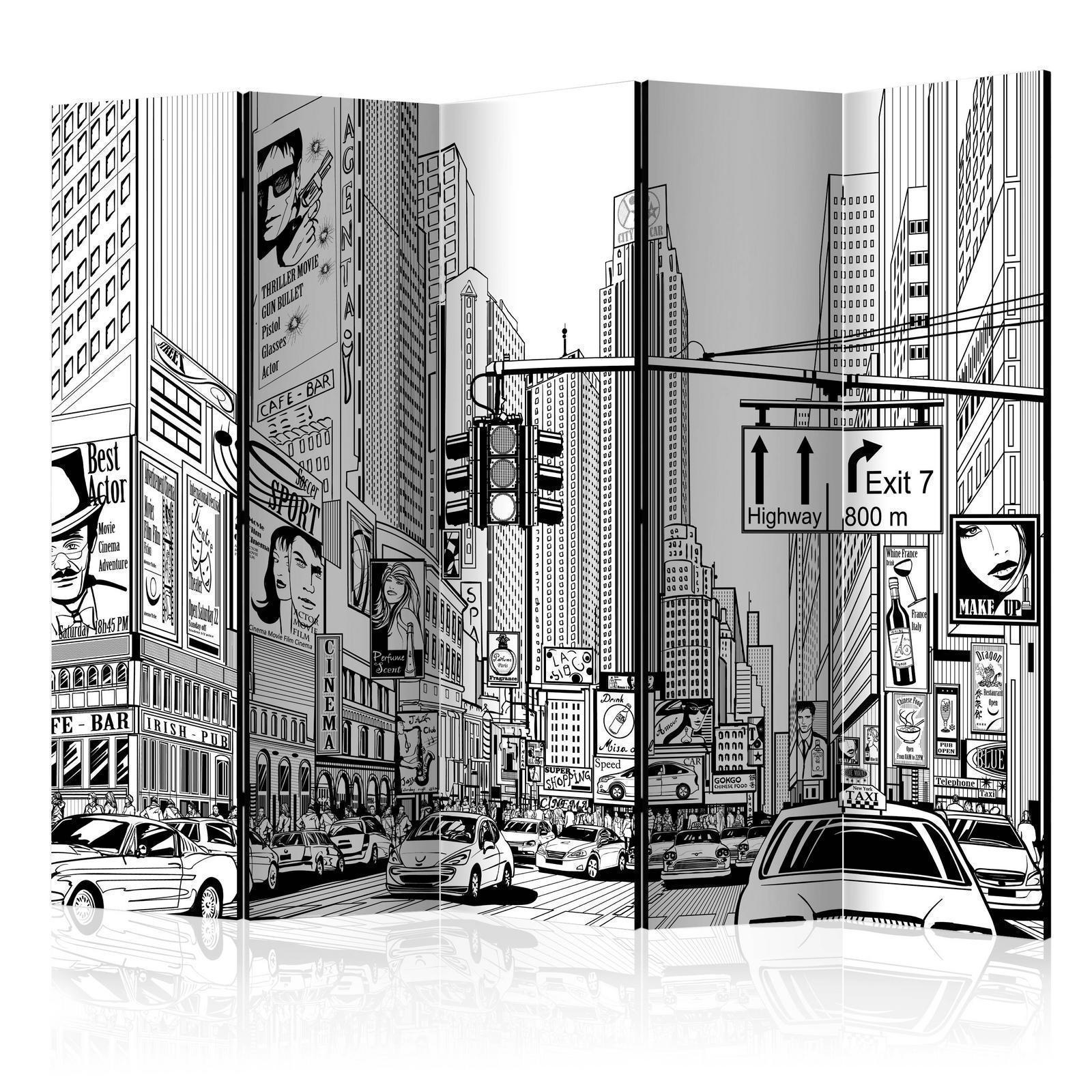 Paravent - Street in New York city II Artgeist