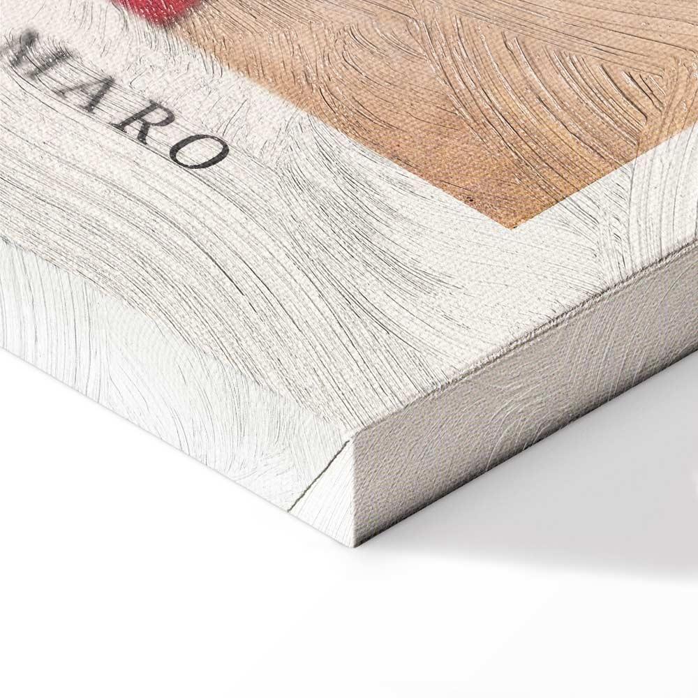 Leinwandbild - Woman With an Umbrella (1 Part) Vertical