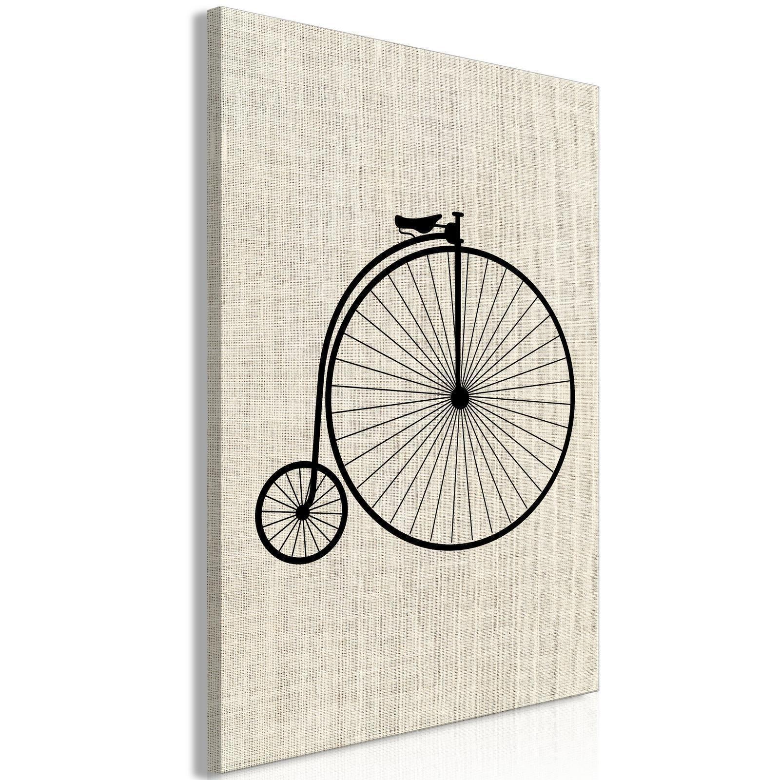 Leinwandbild - Vintage Bicycle (1 Part) Vertical Artgeist