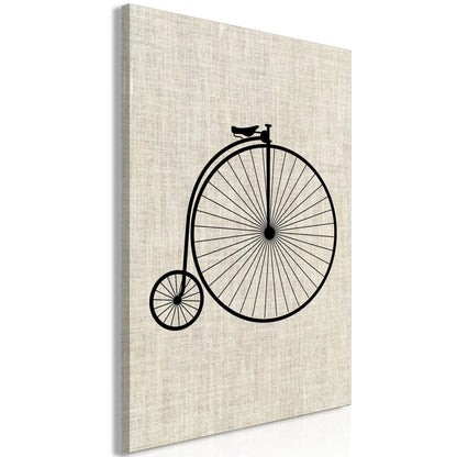Leinwandbild - Vintage Bicycle (1 Part) Vertical Artgeist