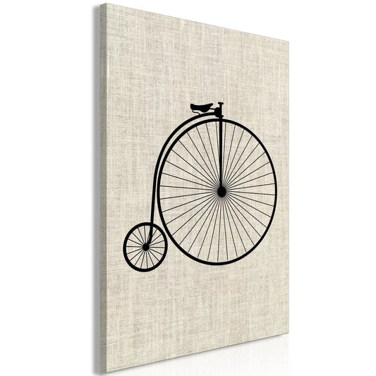 Leinwandbild - Vintage Bicycle (1 Part) Vertical Artgeist