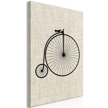 Leinwandbild - Vintage Bicycle (1 Part) Vertical Artgeist