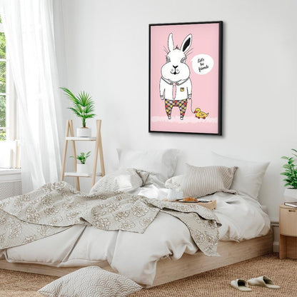 Leinwandbild - Rabbit's Friend (1 Part) Vertical