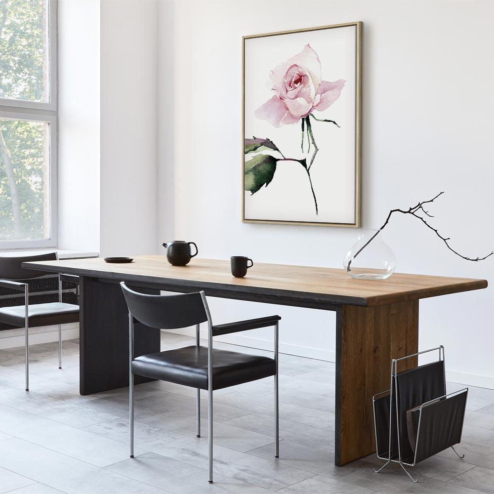 Leinwandbild - Lonely Rose (1 Part) Vertical