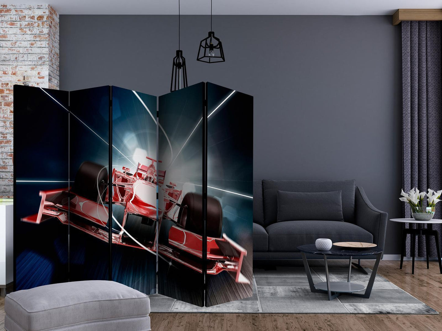 Paravent - Speed and dynamics of Formula 1 II Artgeist