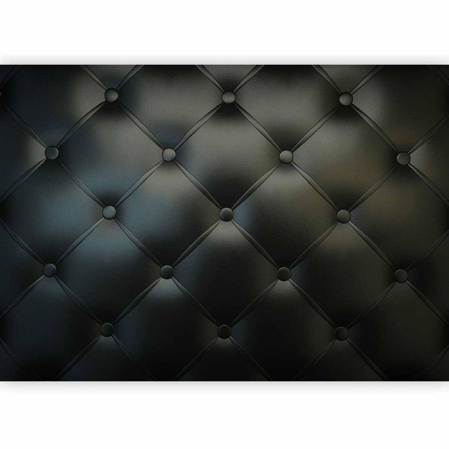 Fototapete Schwarze Eleganz – Lederoptik für stilvolle Räume