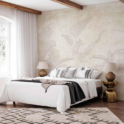 Fototapete - Subtle Exotic Plants