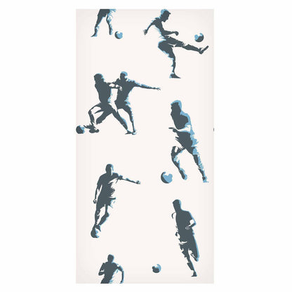 Tapete - Football Characters - Action and movement in silhouettes on a light background