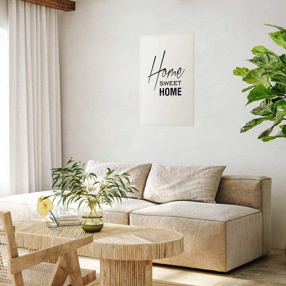 Poster - Black and White: Home Sweet Home Artgeist