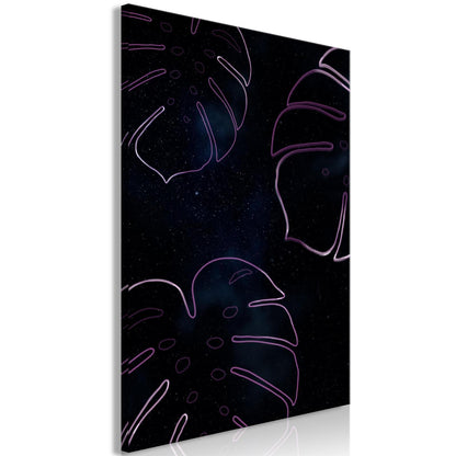 Leinwandbild - Galactic Monstera (1 Part) Vertical Artgeist