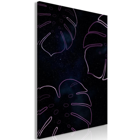 Leinwandbild - Galactic Monstera (1 Part) Vertical Artgeist
