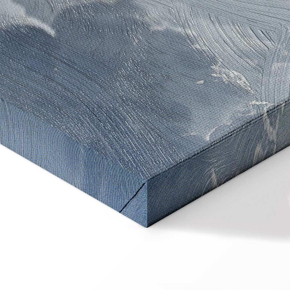 Leinwandbild - Astral Calm: Stars Scattered Over Delicate Clouds