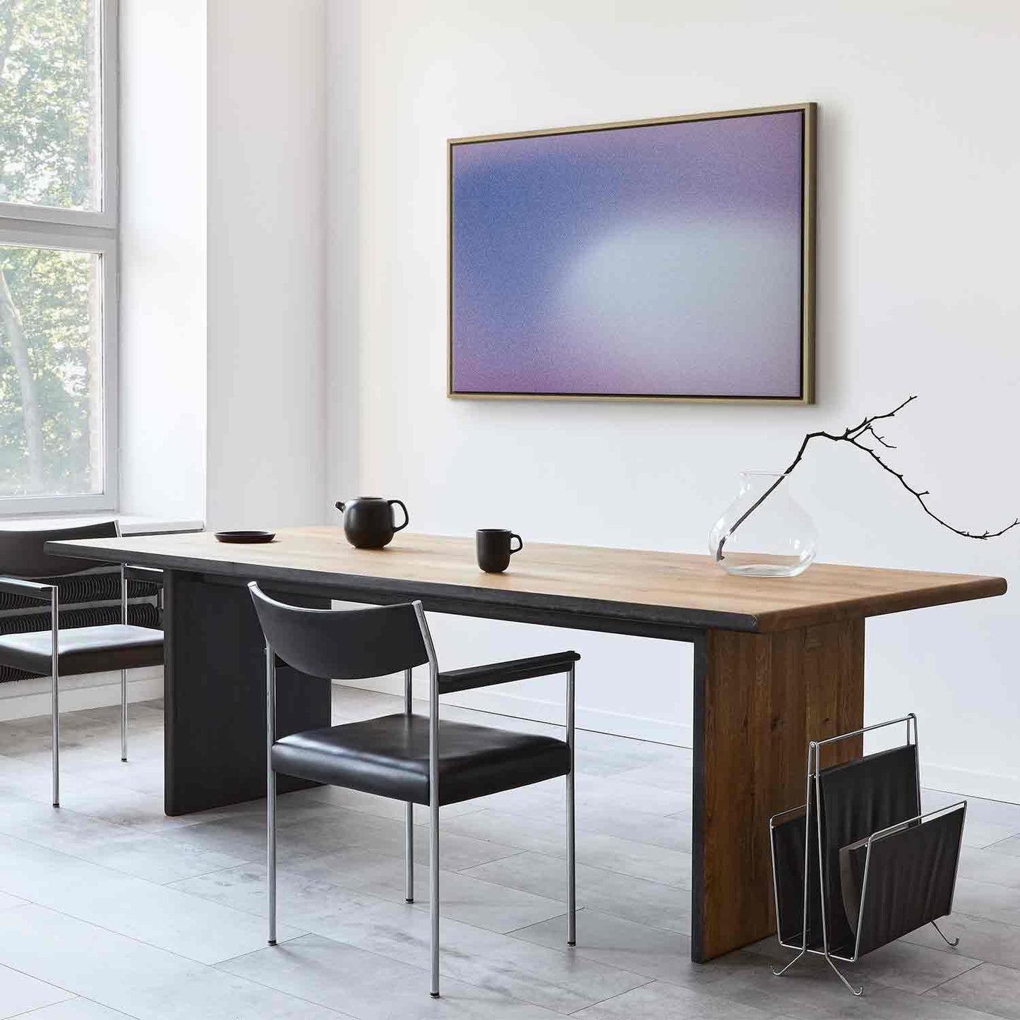 Leinwandbild - Heather Mist - Delicate Gradient Comprising Various Shades of Violet Artgeist