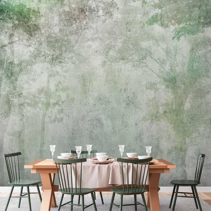 Fototapete Waldrelief – Naturinspirierte Waldlandschaft