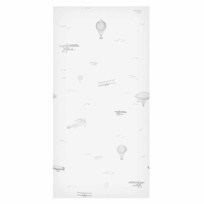 Tapete - Drawing - Airplanes - balloons - and airships against a sky full of birds