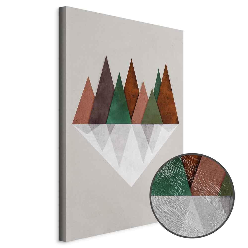 Leinwandbild - Symmetrical Land (1 Part) Vertical