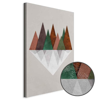 Leinwandbild - Symmetrical Land (1 Part) Vertical