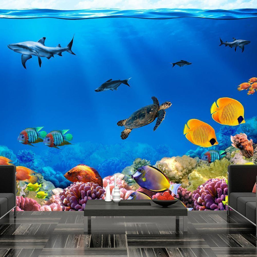 Fototapete mit tropischem Unterwasser-Königreich


