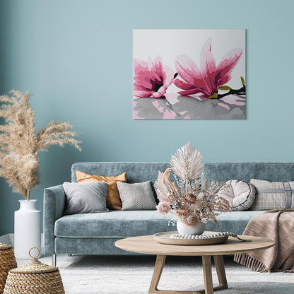 Malen nach Zahlen - Magnolia (White Background)