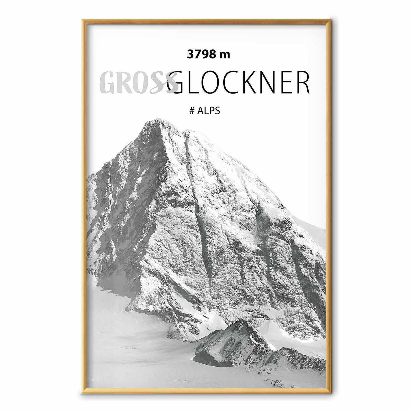 Poster - Majestic mountain peak Glosslockner mountain crown mountain landscape