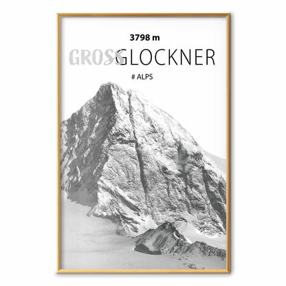 Poster - Majestic mountain peak Glosslockner mountain crown mountain landscape
