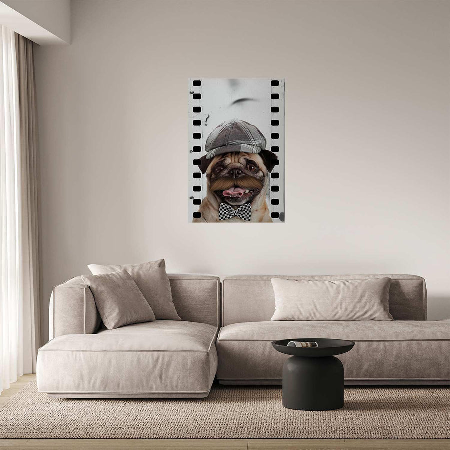 Poster - Pug in a Hat Artgeist