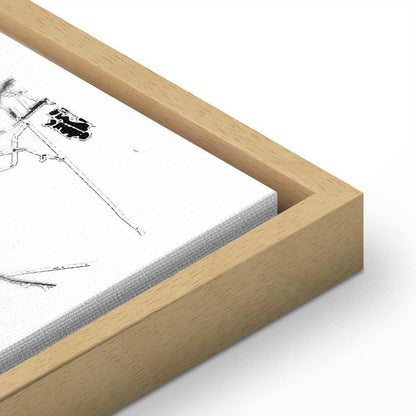 Leinwandbild - City Plan: Poznan (1 Part) Vertical