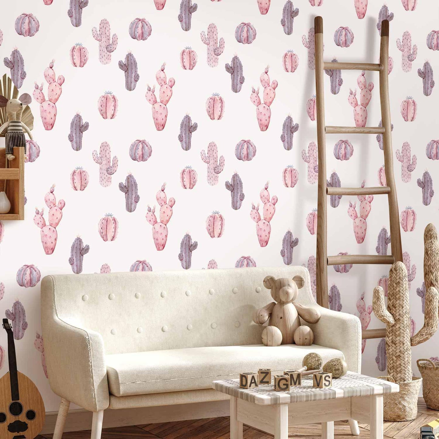 Tapete - Pink Cacti
