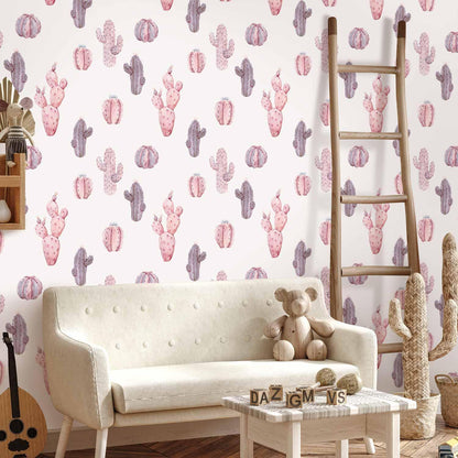 Tapete - Pink Cacti