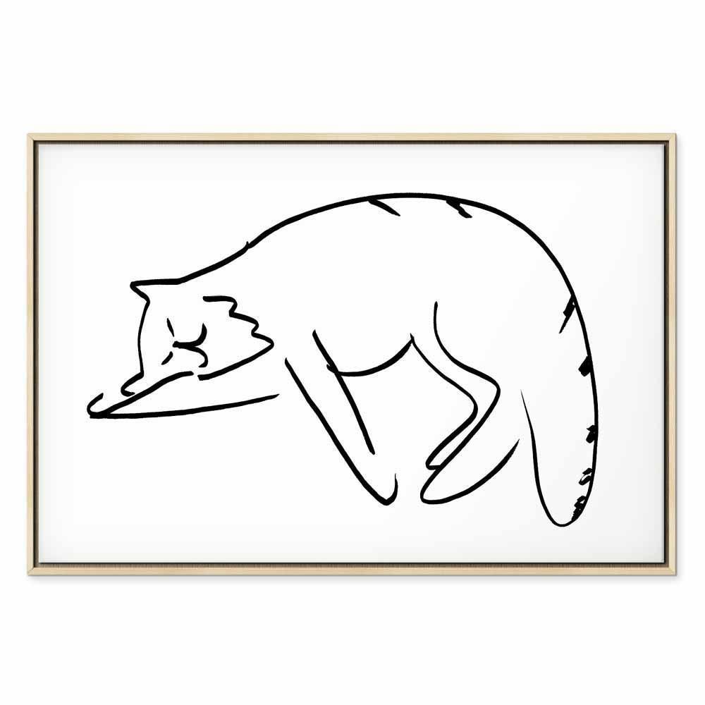 Leinwandbild - Cat's Dreams (1 Part) Vertical