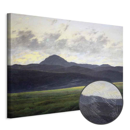 Leinwandbild - Caspar David Friedrich – Mountain Landscape in Bohemia