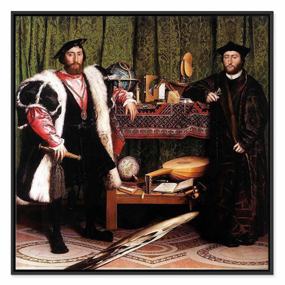 Leinwandbild - Hans Holbein the Younger – Ambassadors