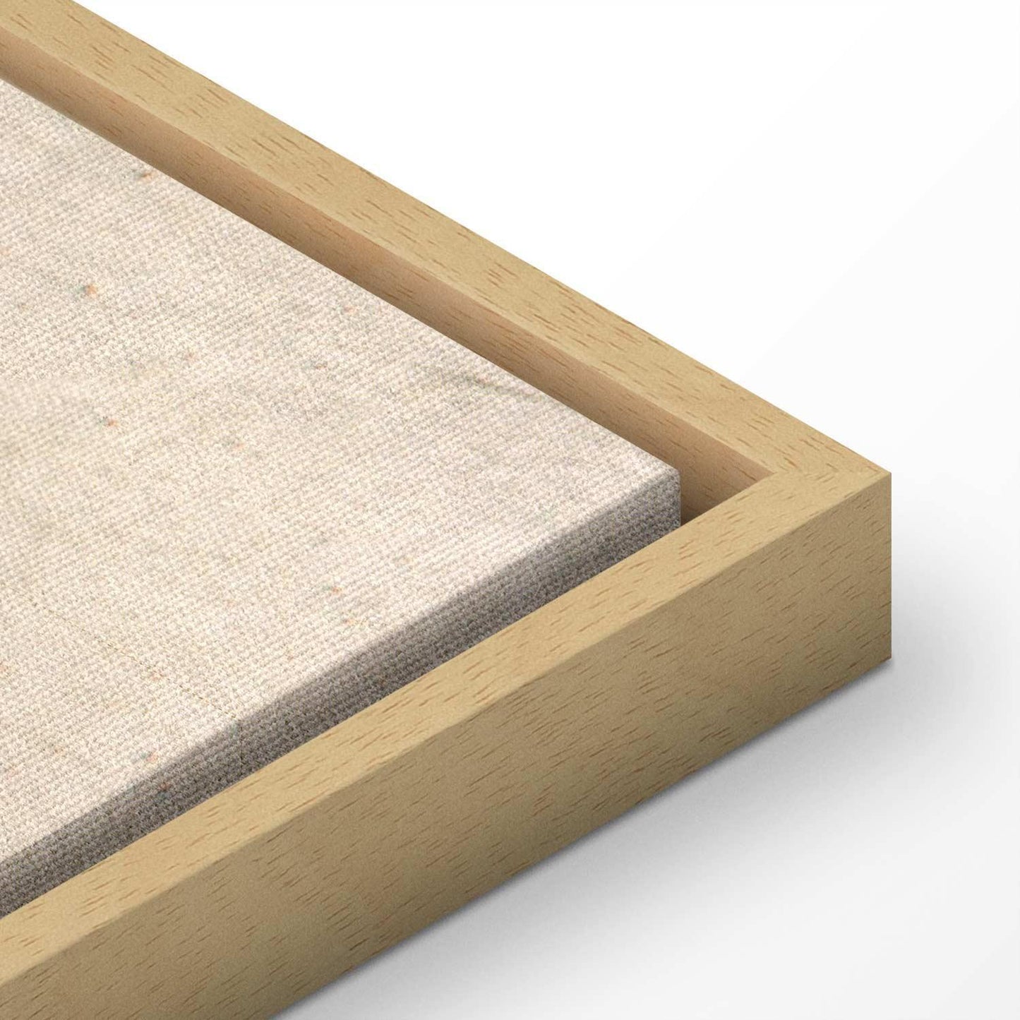 Leinwandbild - World Map: Beige Chic Artgeist